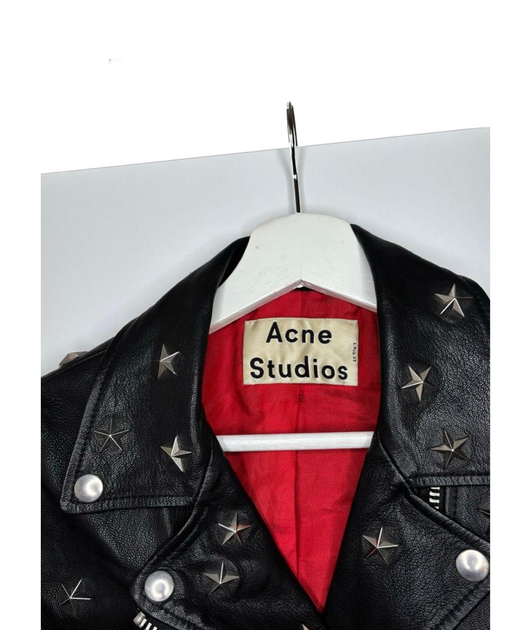 ACNE STUDIOS Черная кожаная куртка, фото 3