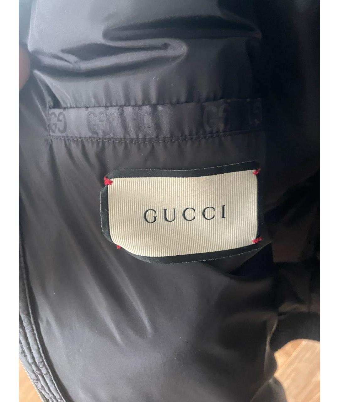 GUCCI Черная синтетическая куртка, фото 3