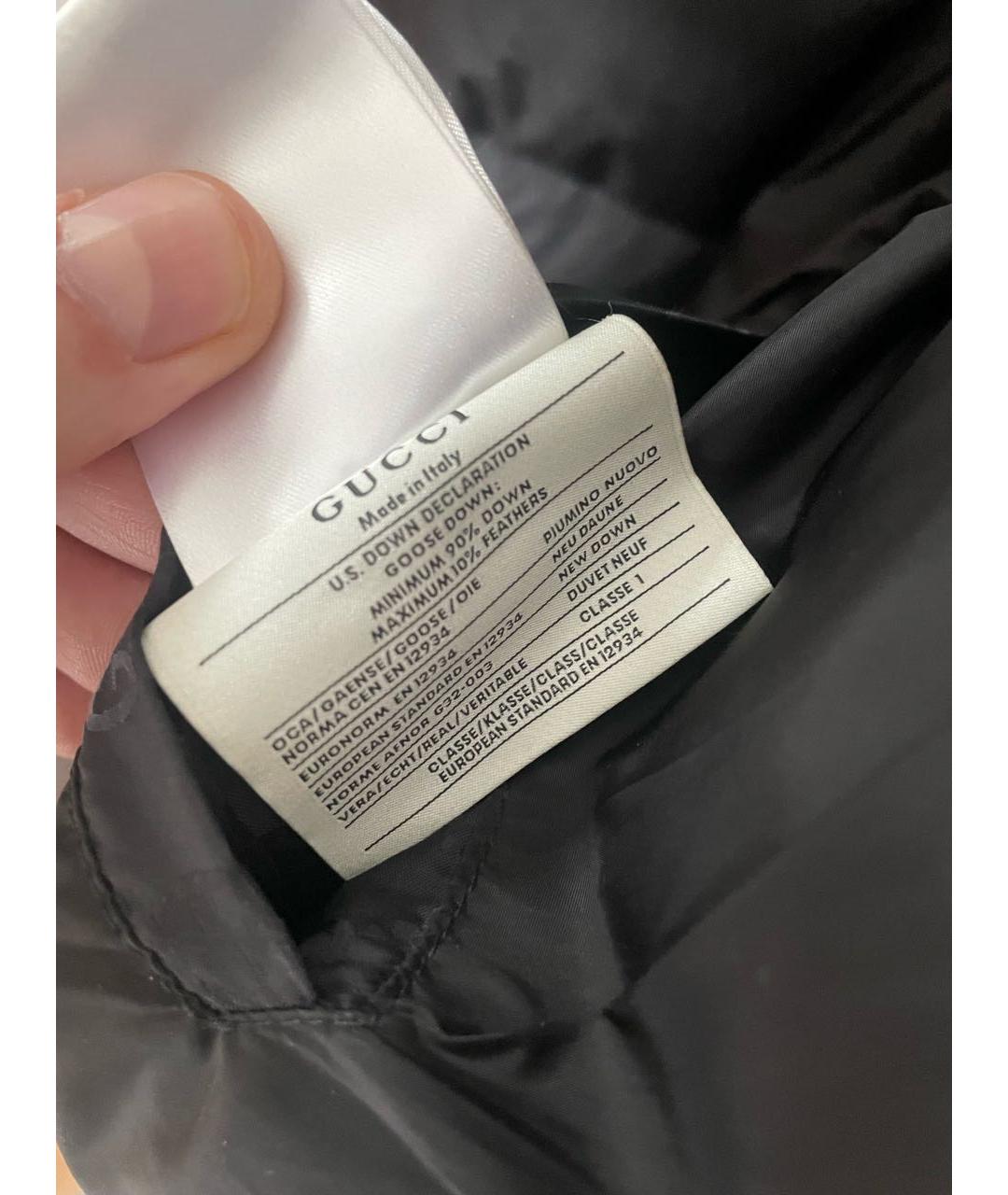 GUCCI Черная синтетическая куртка, фото 4