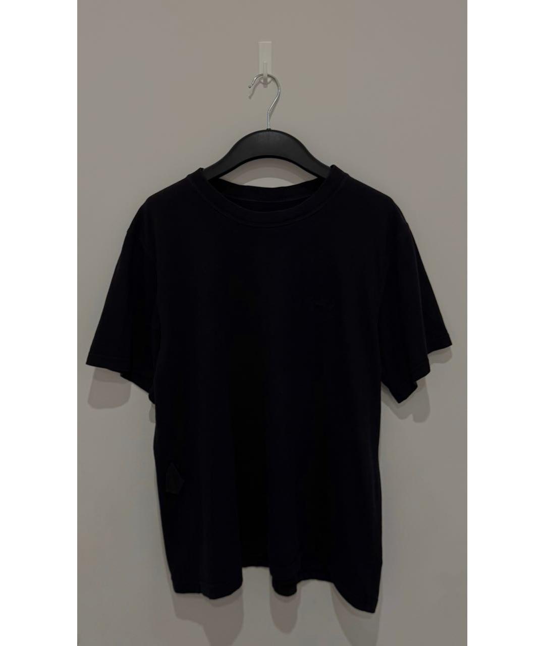 VETEMENTS Черная хлопковая футболка, фото 2
