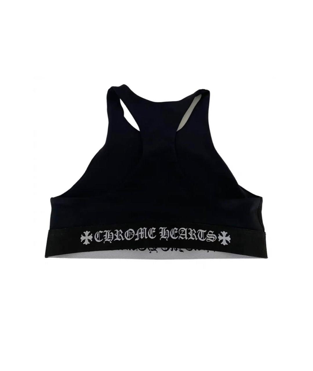 CHROME HEARTS Черная синтетическая майка, фото 3