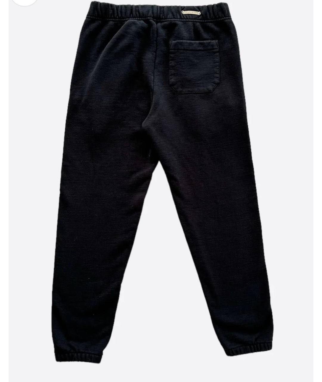 CHROME HEARTS Черные хлопковые повседневные брюки, фото 2
