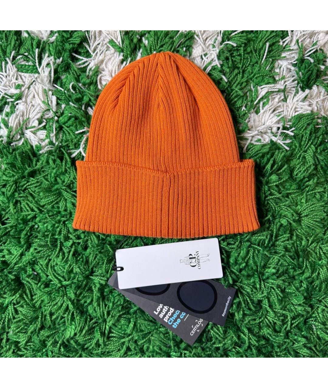 CP COMPANY Оранжевая шапка, фото 4