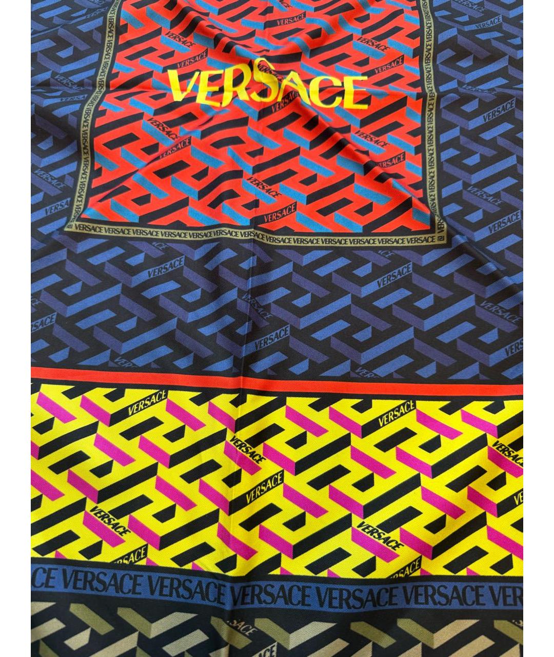 VERSACE Мульти шелковый платок, фото 2