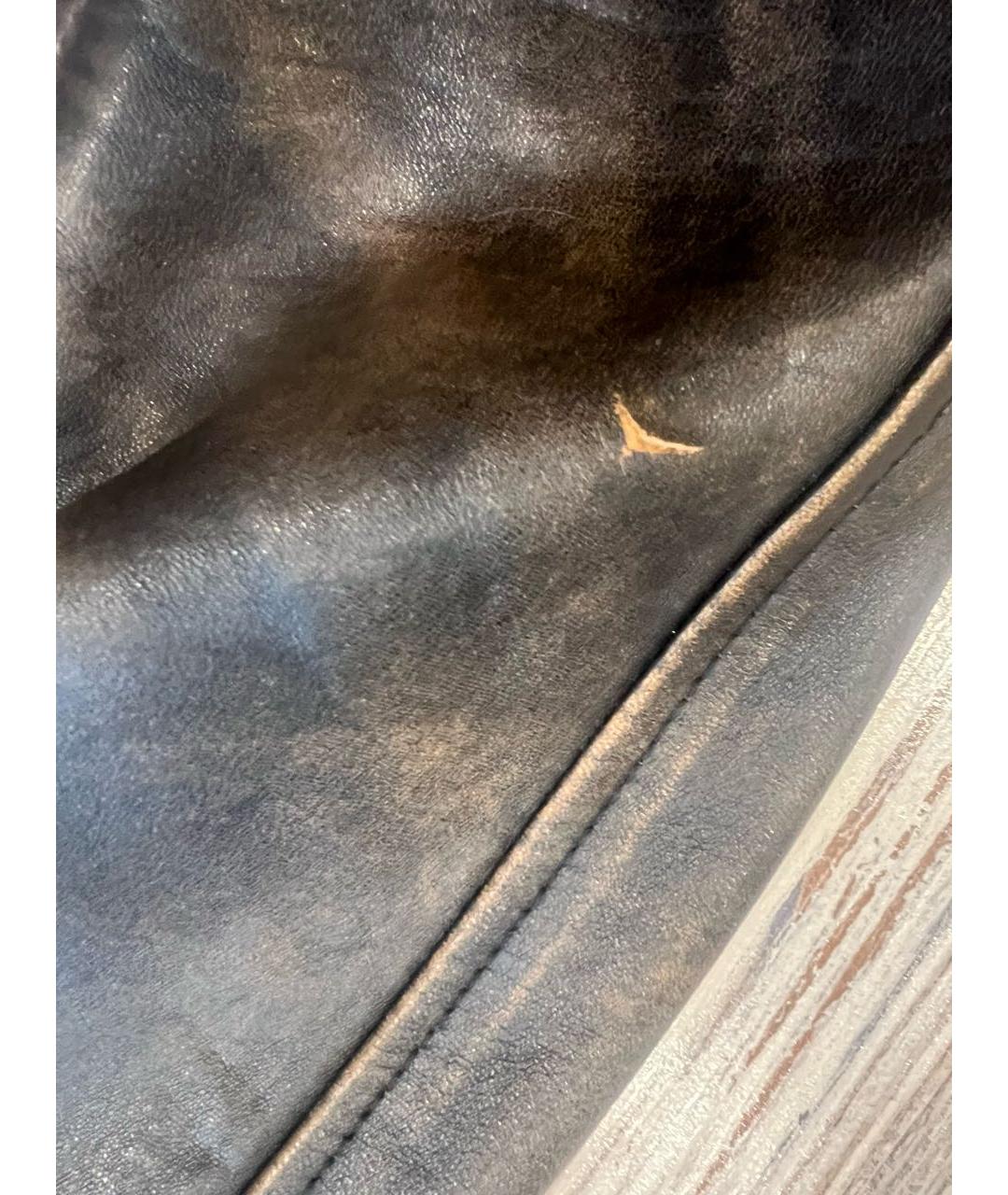 GOLDEN GOOSE DELUXE BRAND Коричневая кожаная куртка, фото 5
