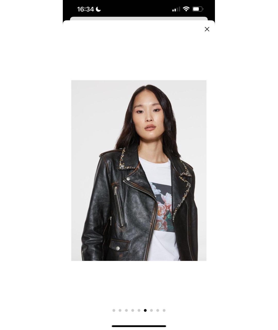 GOLDEN GOOSE DELUXE BRAND Коричневая кожаная куртка, фото 6