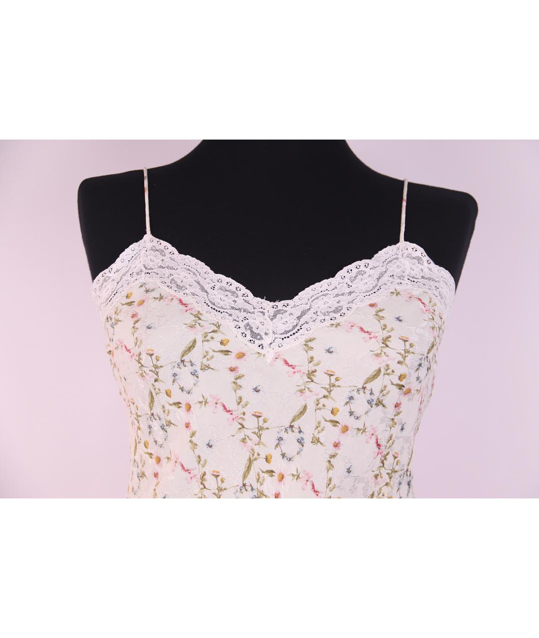 CHRISTIAN DIOR Мульти шелковая майка, фото 7