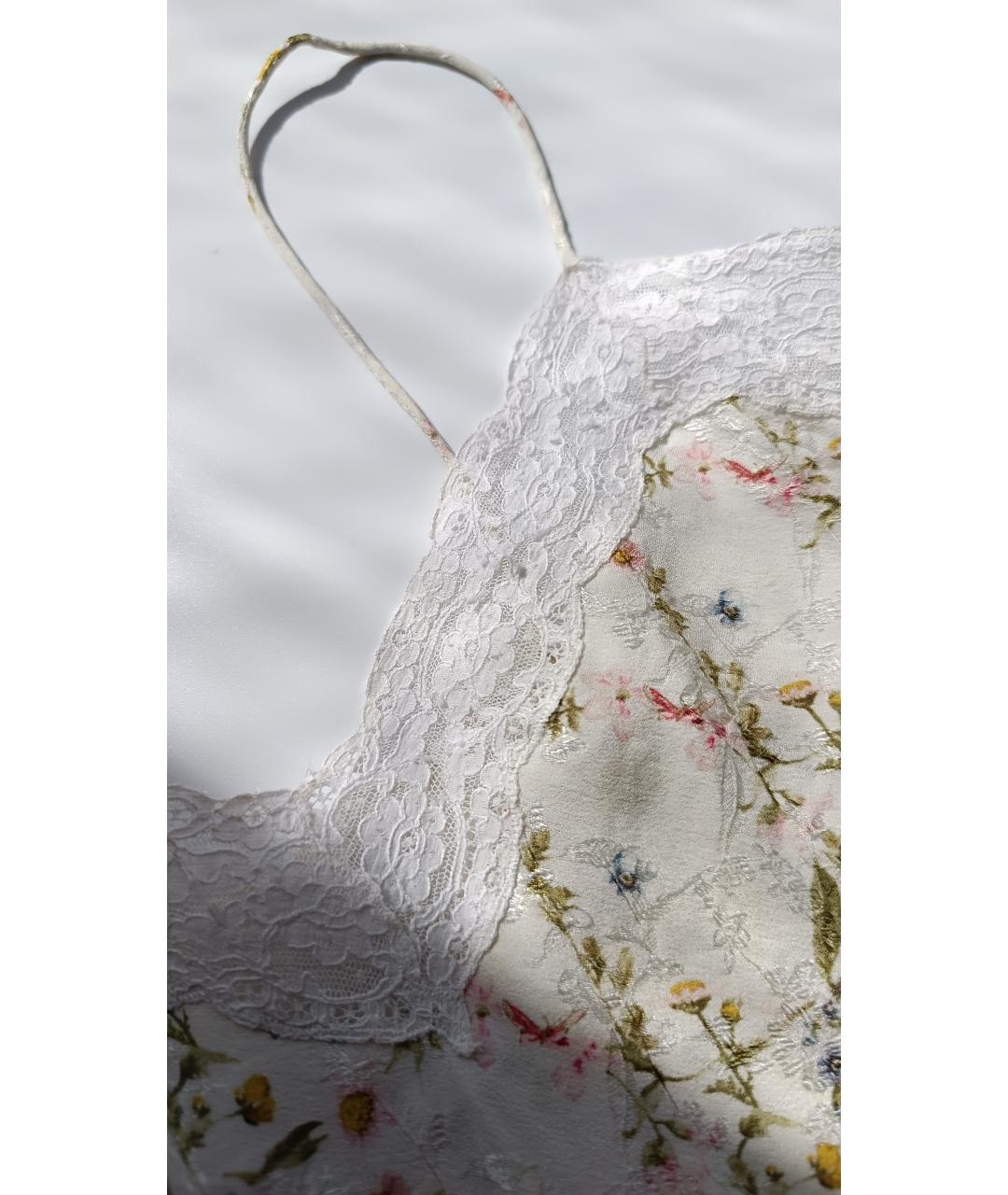 CHRISTIAN DIOR Мульти шелковая майка, фото 9