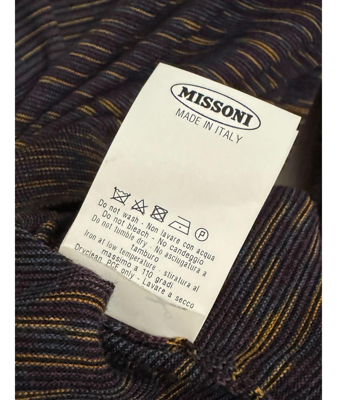 MISSONI Фиолетовый шерстяной джемпер / свитер, фото 4