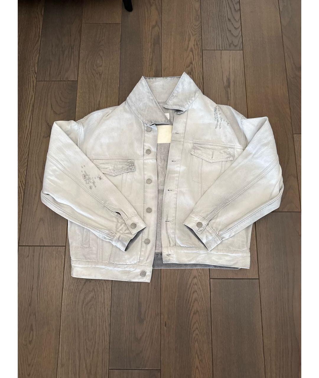 MM6 MAISON MARGIELA Белая хлопковая куртка, фото 5