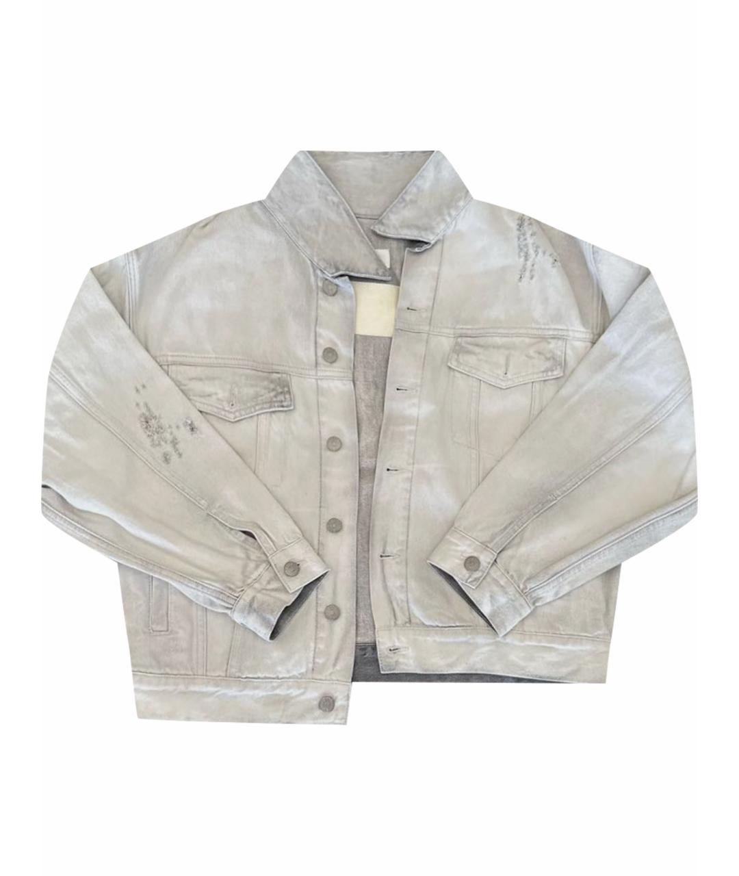 MM6 MAISON MARGIELA Белая хлопковая куртка, фото 1