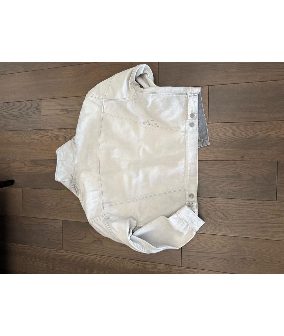MM6 MAISON MARGIELA Белая хлопковая куртка, фото 2