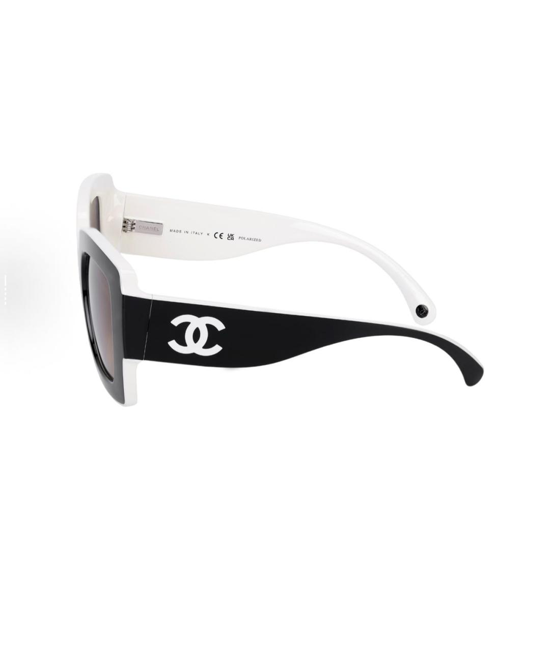 CHANEL Черные пластиковые солнцезащитные очки, фото 2