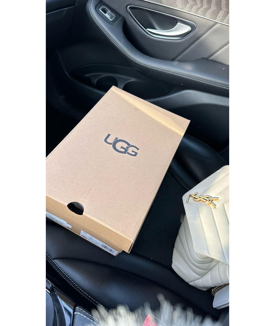 UGG AUSTRALIA Коричневые замшевые ботинки, фото 3