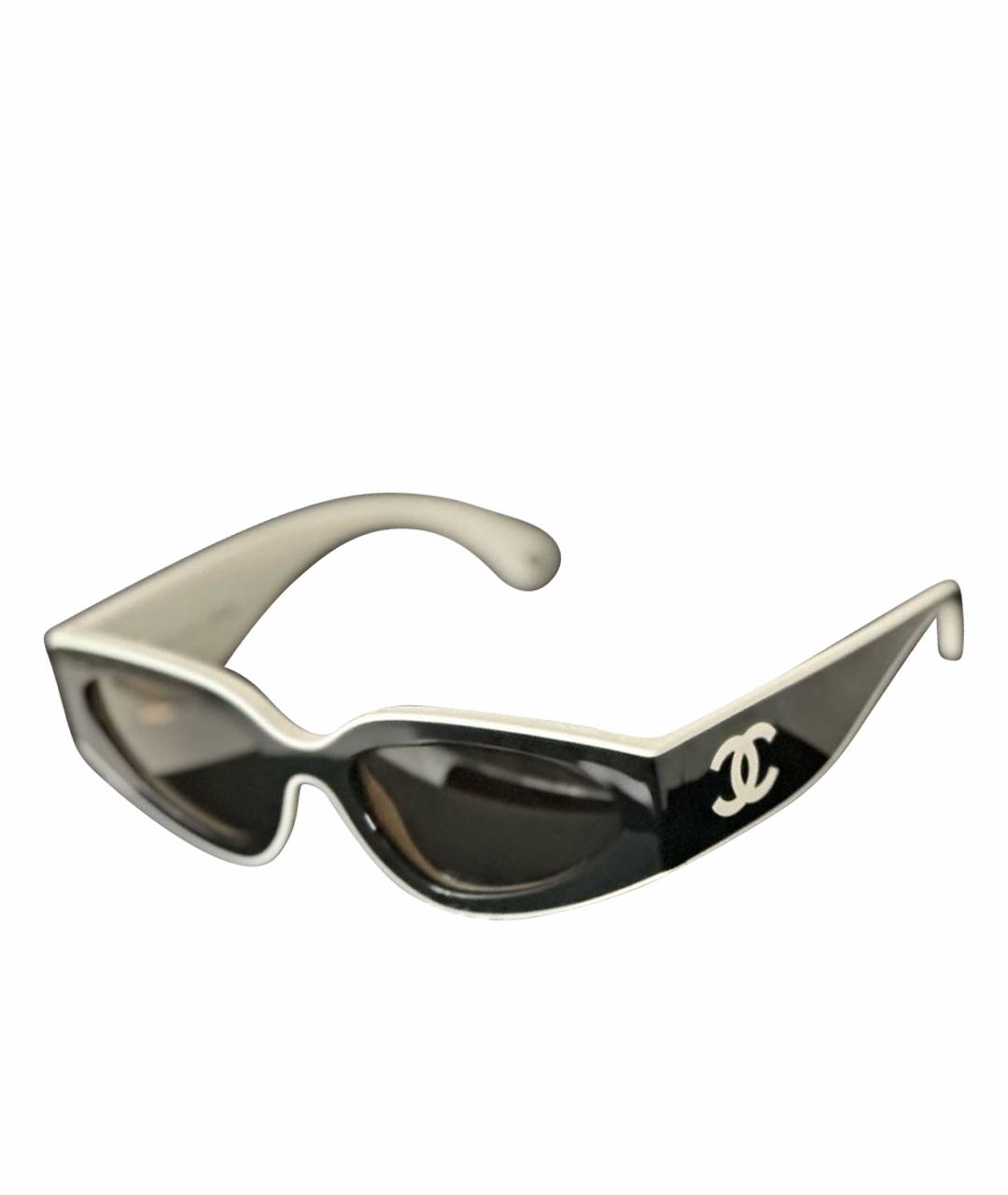 CHANEL Черные пластиковые солнцезащитные очки, фото 1