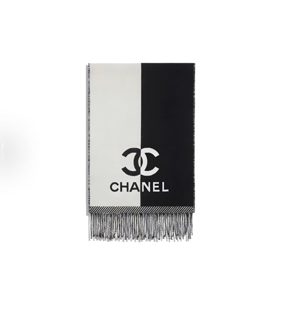 CHANEL Черный шарф, фото 3