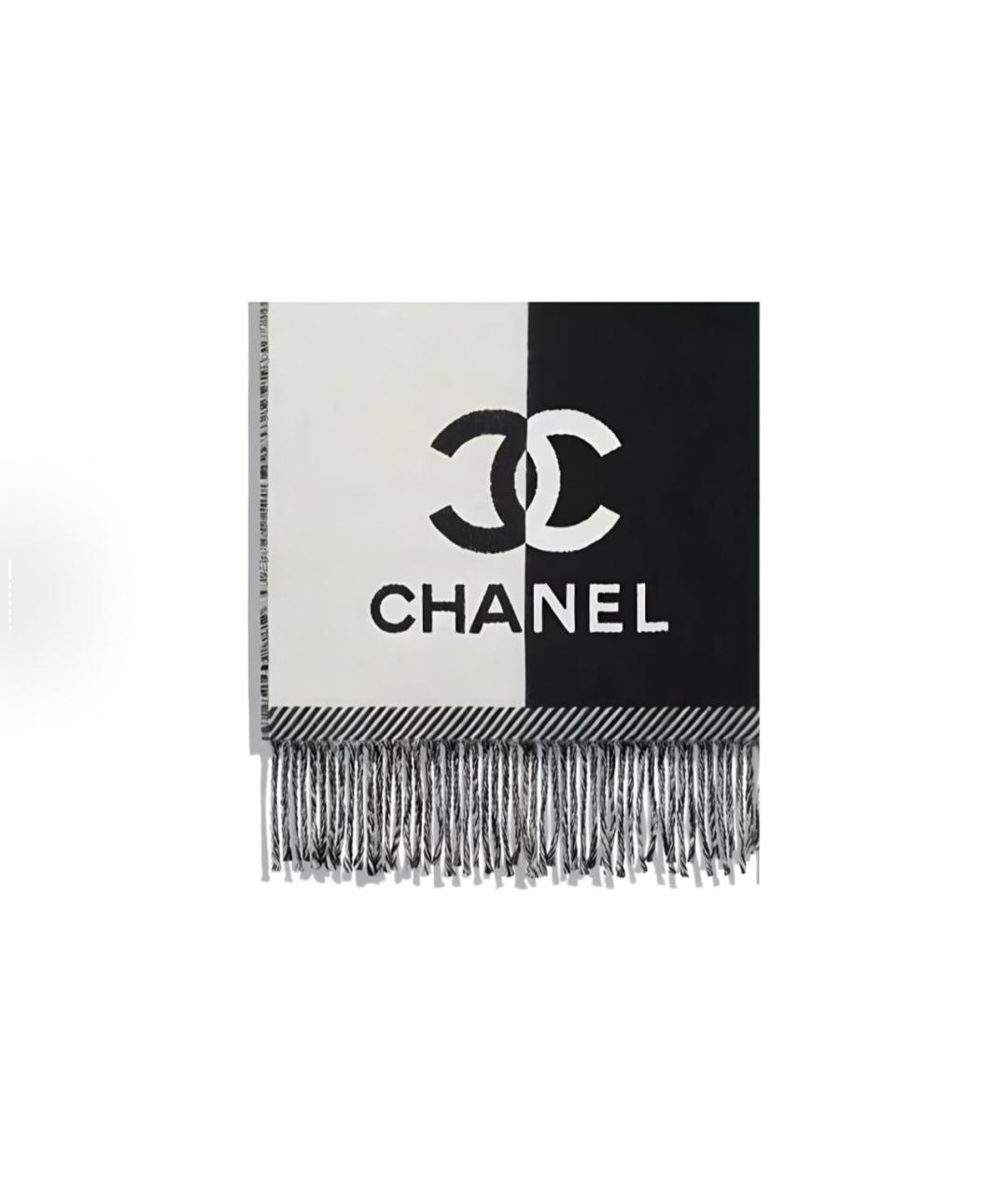 CHANEL Черный шарф, фото 2