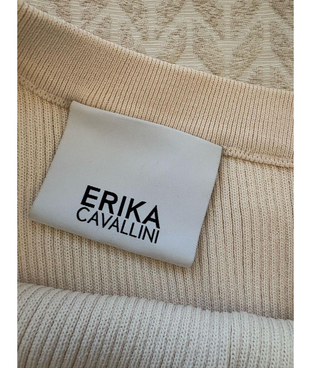 ERIKA CAVALLINI Бежевая вискозная майка, фото 3