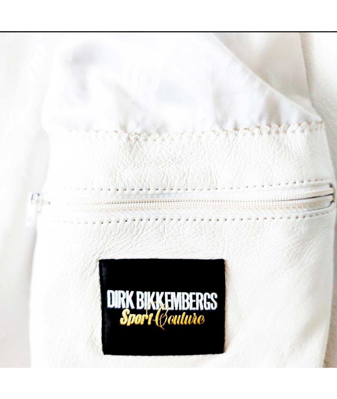 BIKKEMBERGS Белая кожаная куртка, фото 8