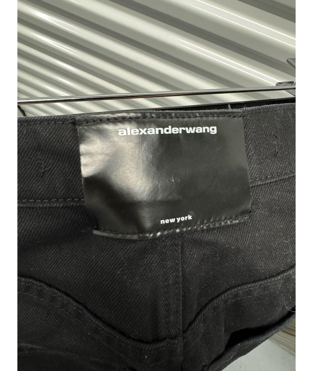 ALEXANDER WANG Черная деним юбка миди, фото 7