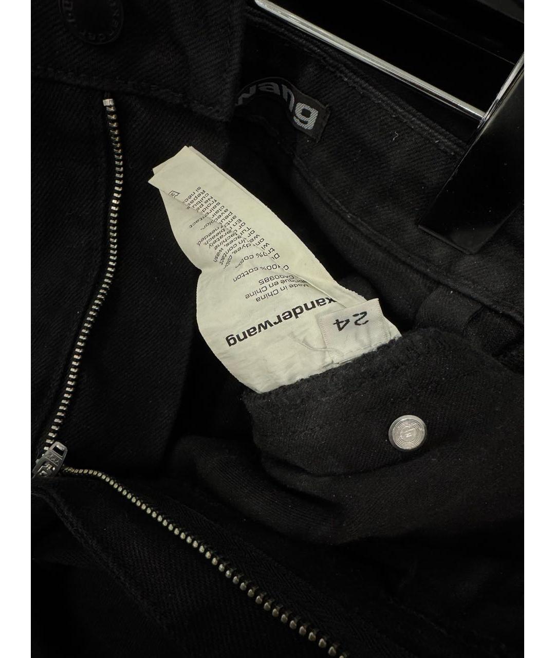 ALEXANDER WANG Черная деним юбка миди, фото 4