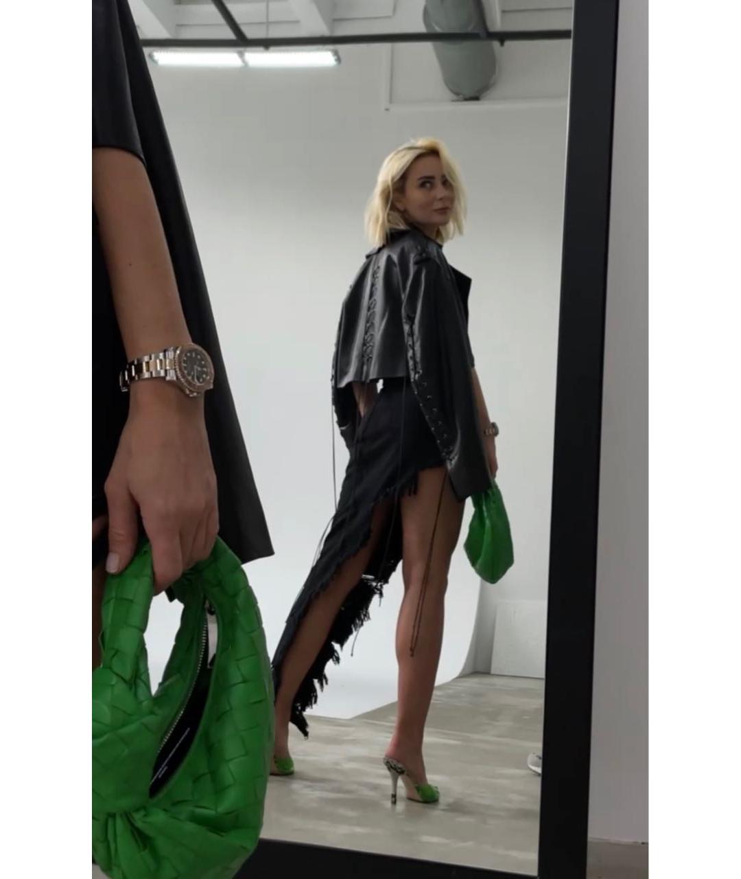 ALEXANDER WANG Черная деним юбка миди, фото 8
