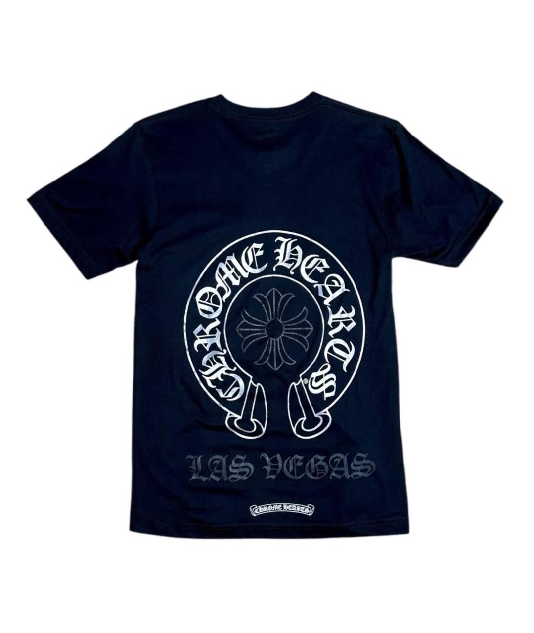 CHROME HEARTS Черная хлопковая футболка, фото 2