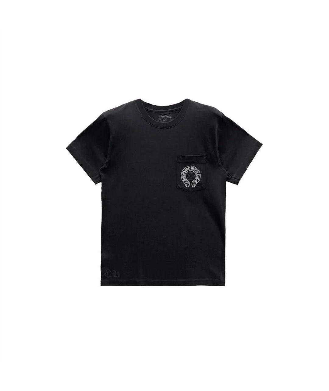 CHROME HEARTS Черная хлопковая футболка, фото 1