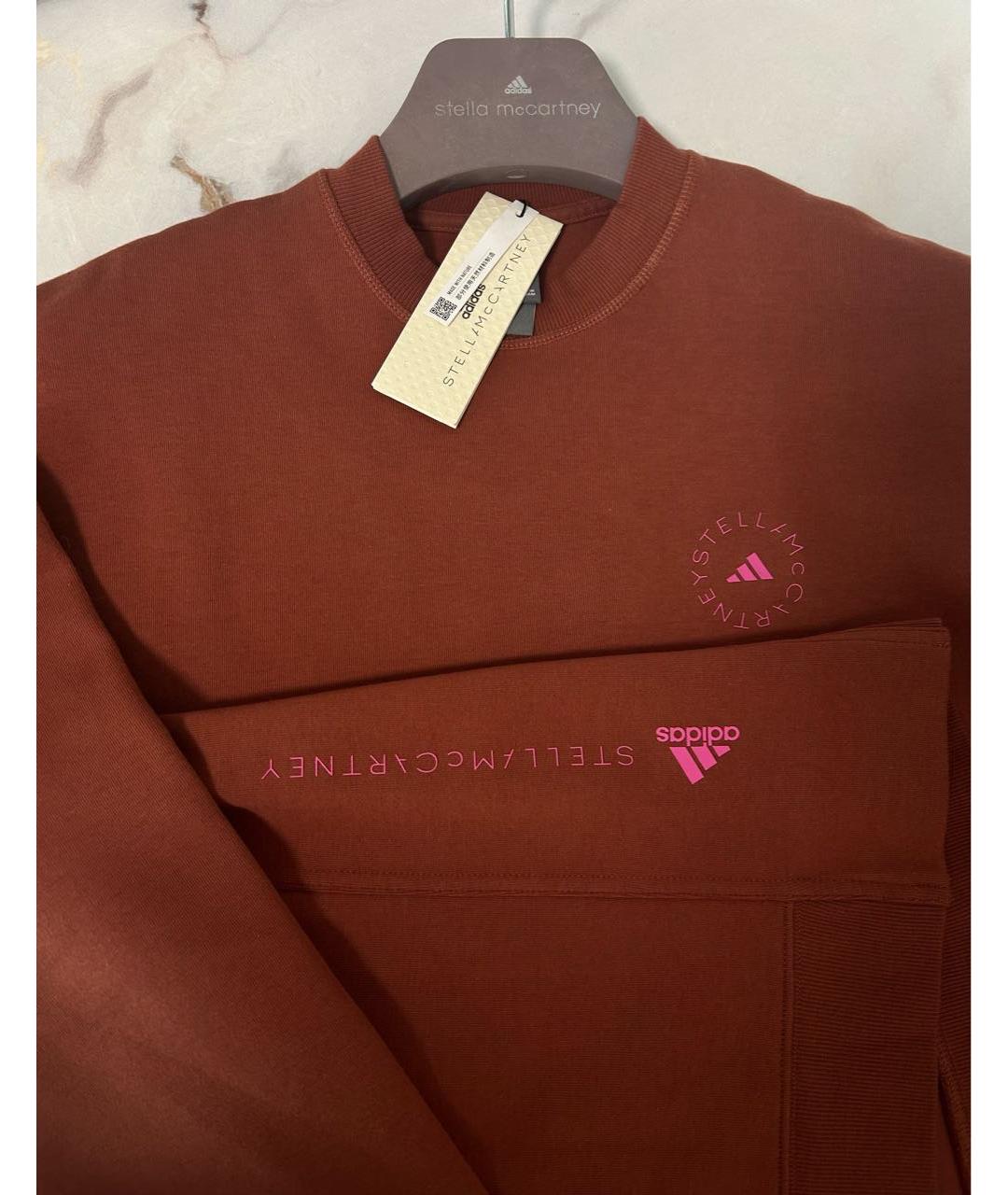 ADIDAS BY STELLA MCCARTNEY Коричневый хлопковый джемпер / свитер, фото 3