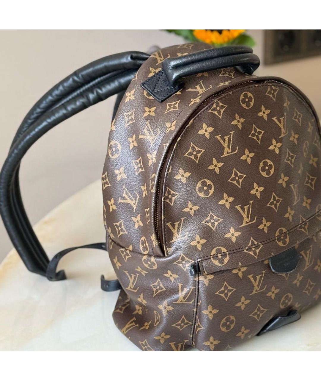 LOUIS VUITTON Коричневый кожаный рюкзак, фото 2