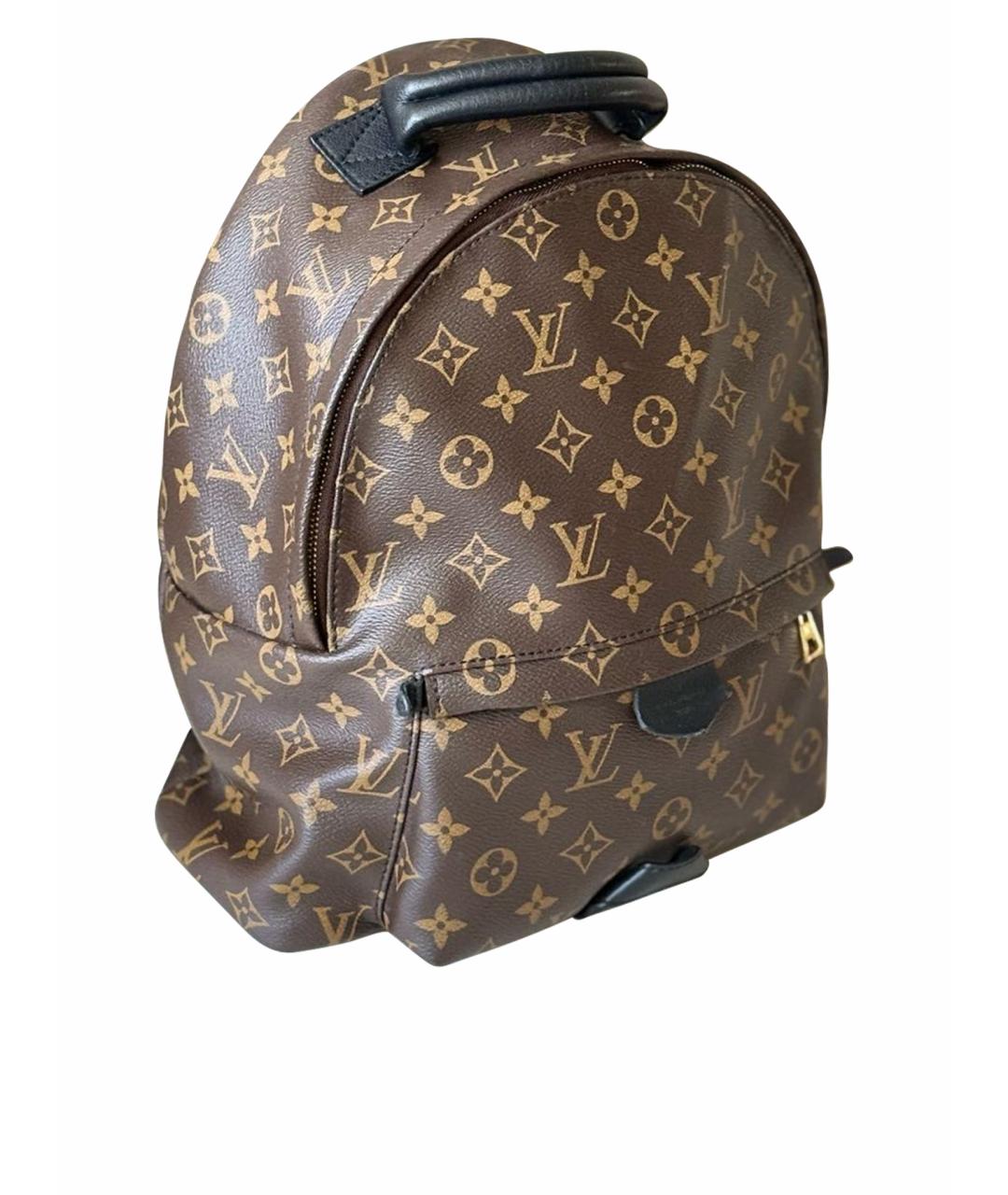 LOUIS VUITTON Коричневый кожаный рюкзак, фото 1