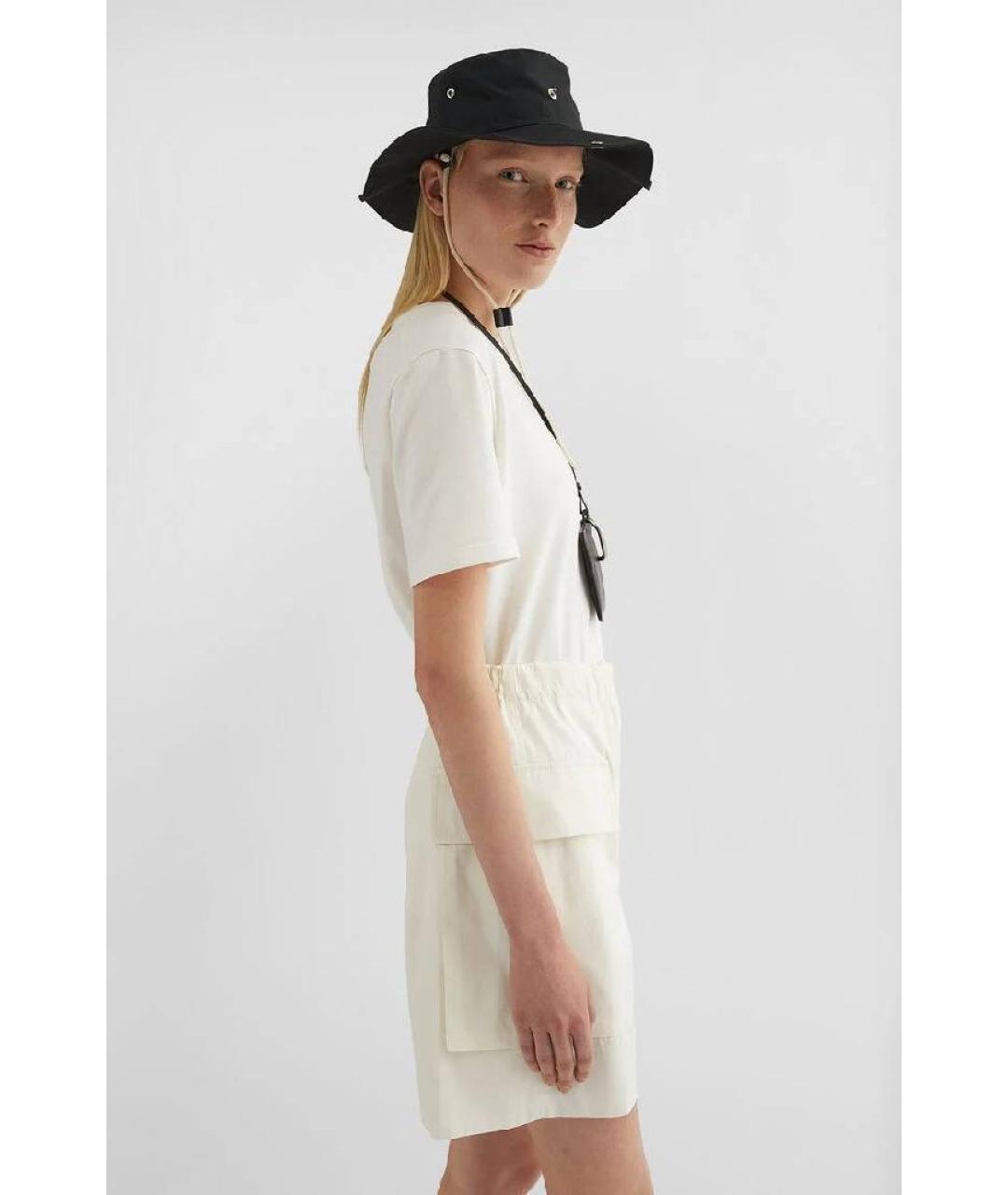 JIL SANDER Белая хлопковая футболка, фото 6