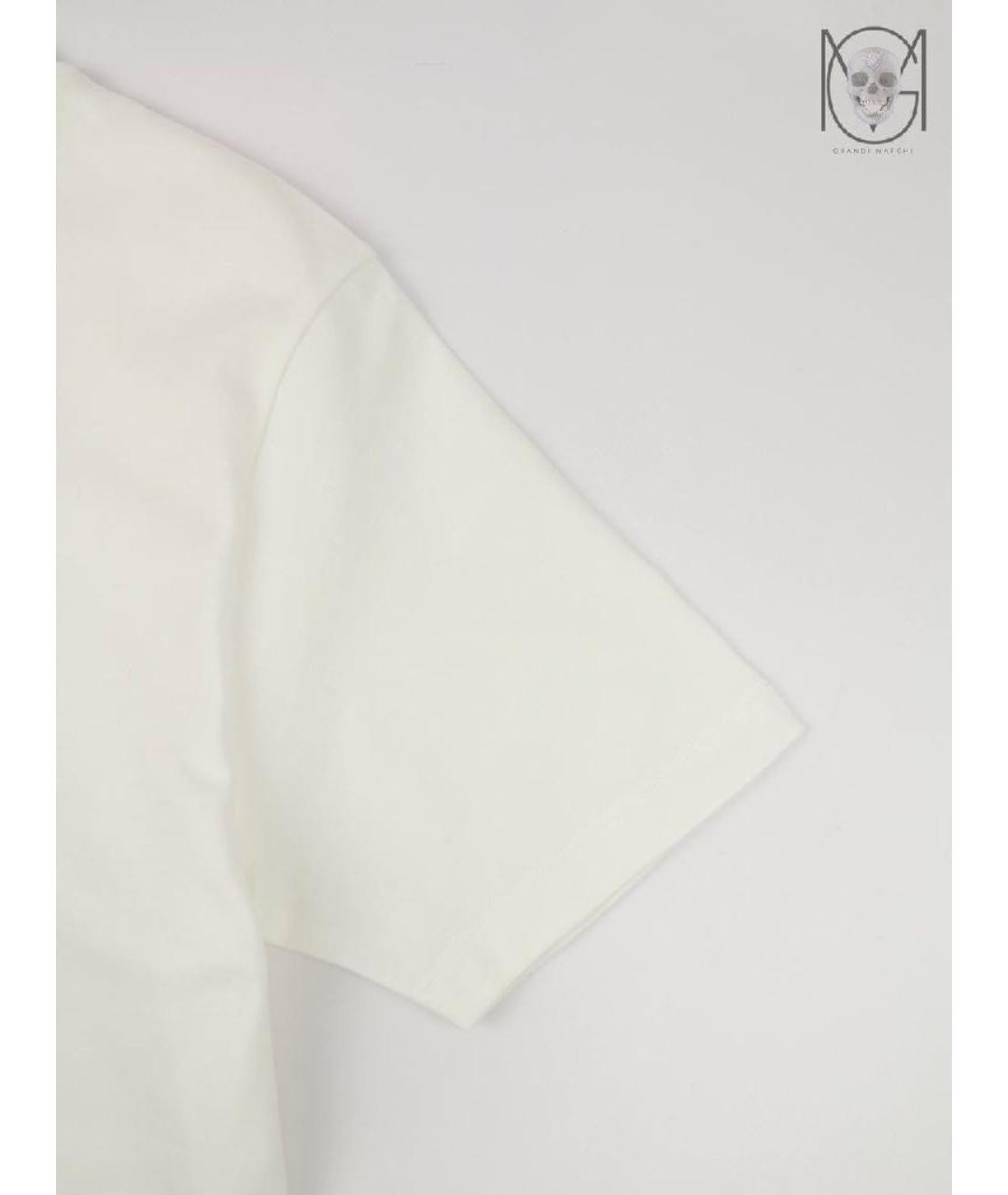JIL SANDER Белая хлопковая футболка, фото 7