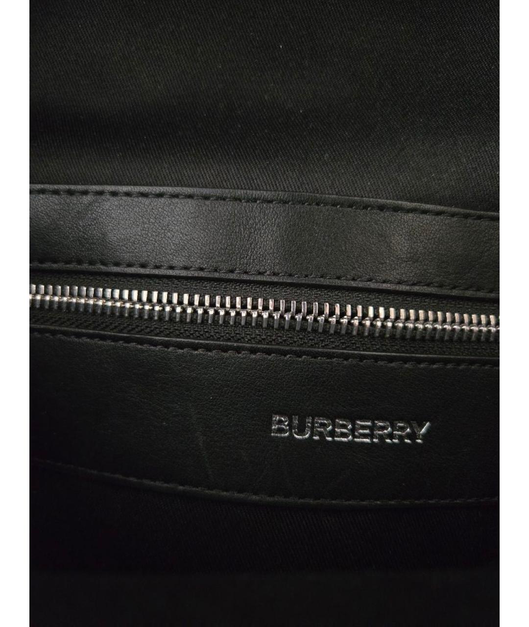 BURBERRY Антрацитовый кожаный рюкзак, фото 5