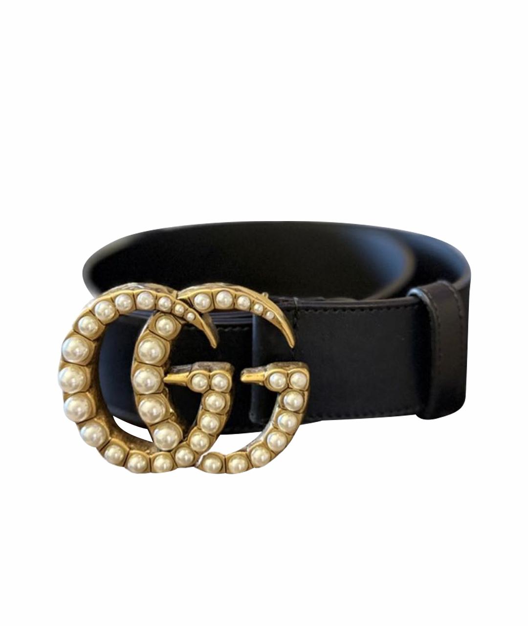 GUCCI Черный кожаный ремень, фото 7