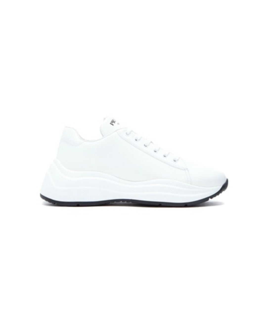 PRADA Белые кожаные кроссовки, фото 1