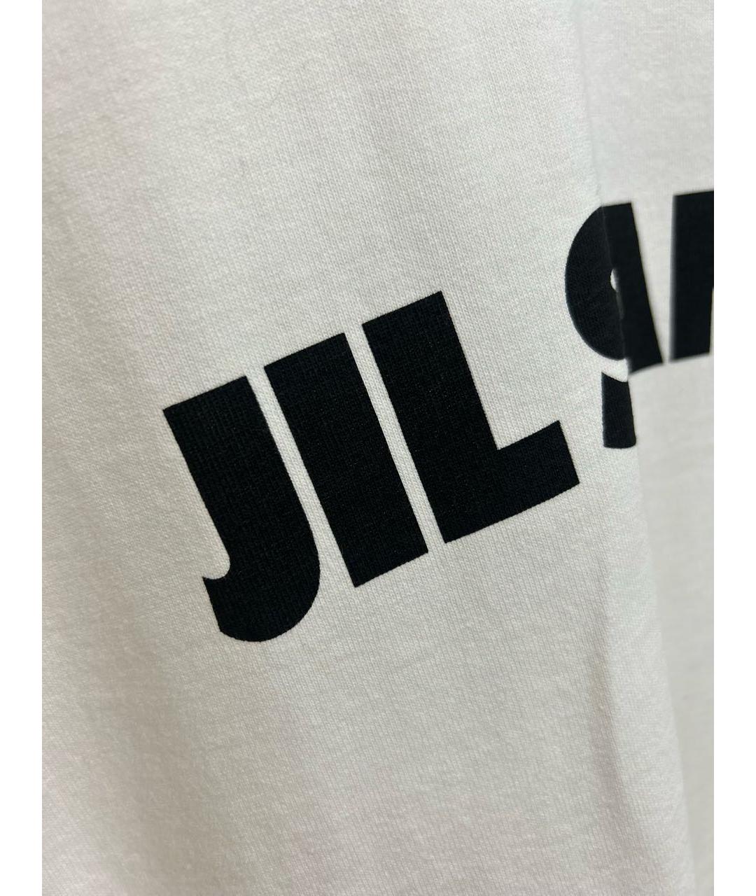 JIL SANDER Белая хлопковая футболка, фото 3