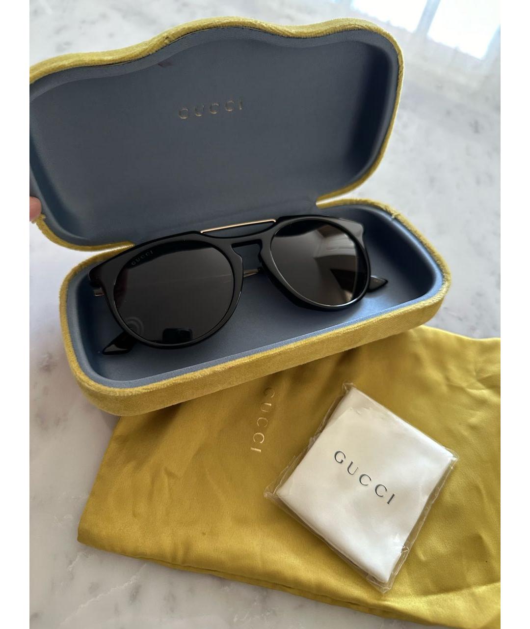 GUCCI Черные солнцезащитные очки, фото 2