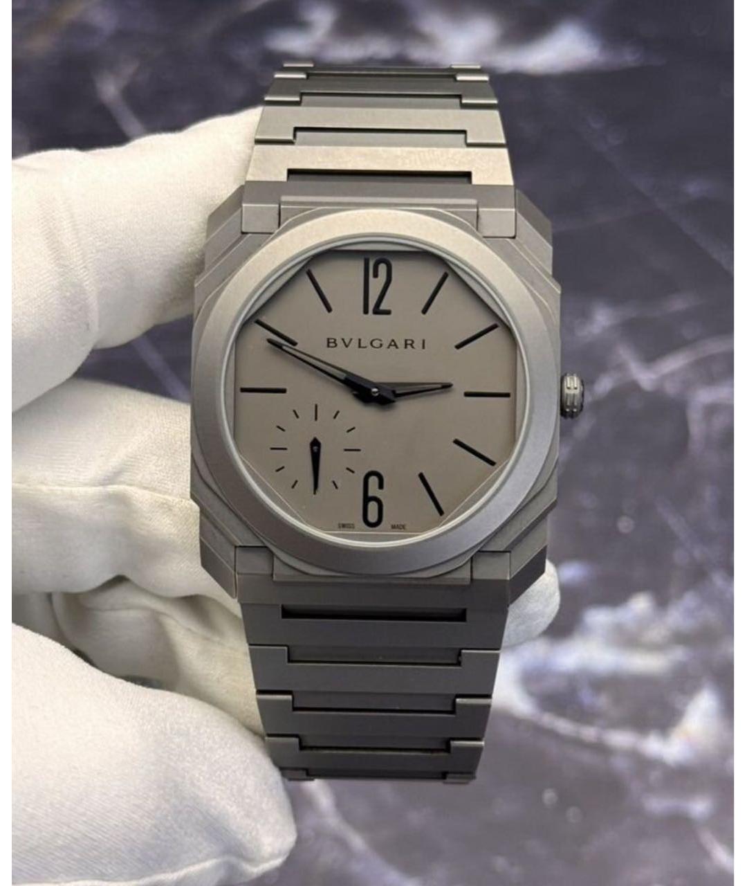 BVLGARI Серые часы, фото 3