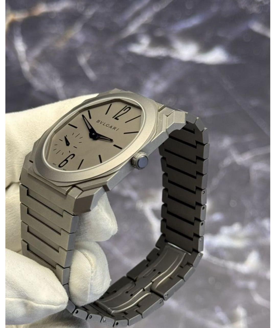 BVLGARI Серые часы, фото 6