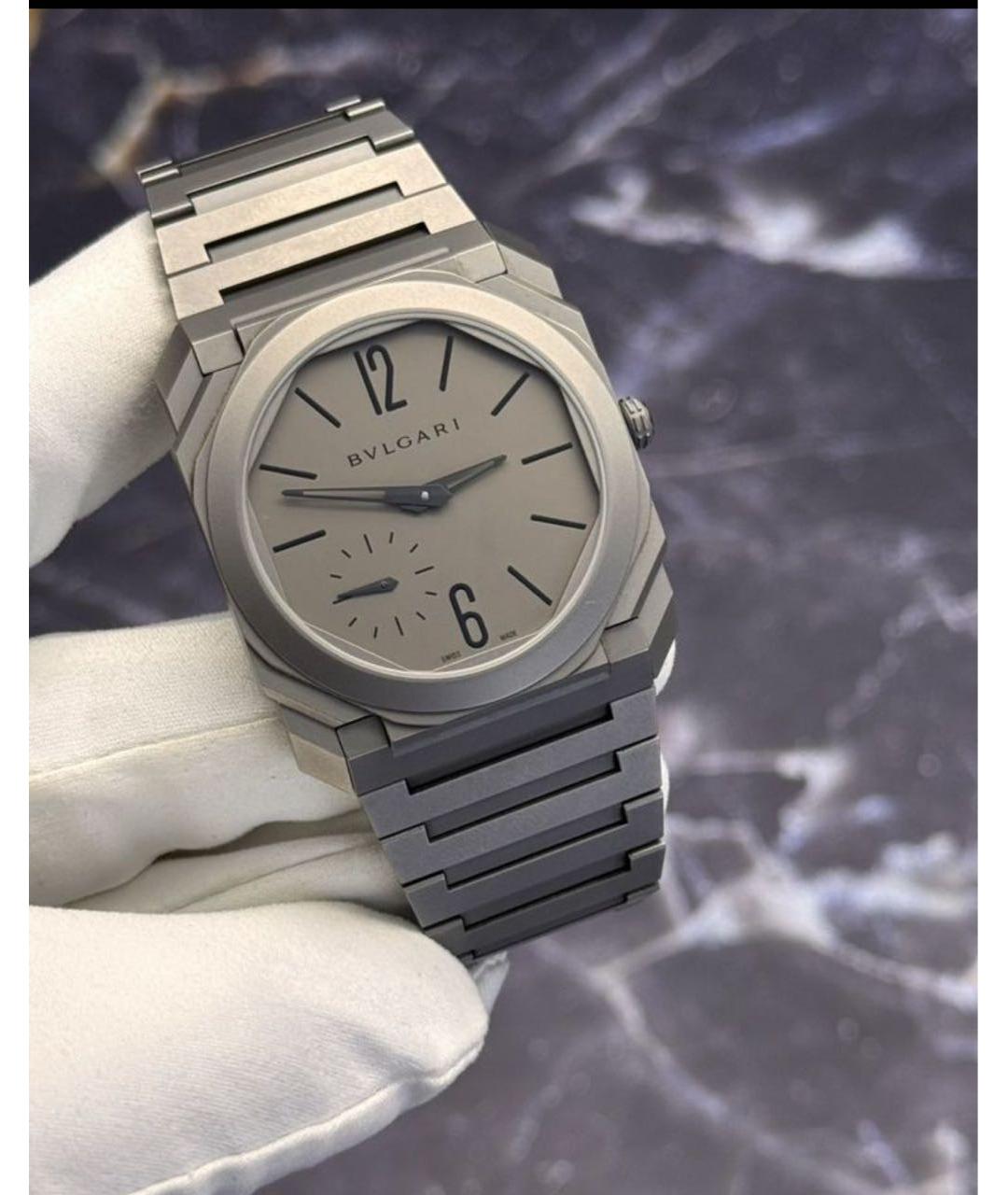BVLGARI Серые часы, фото 2