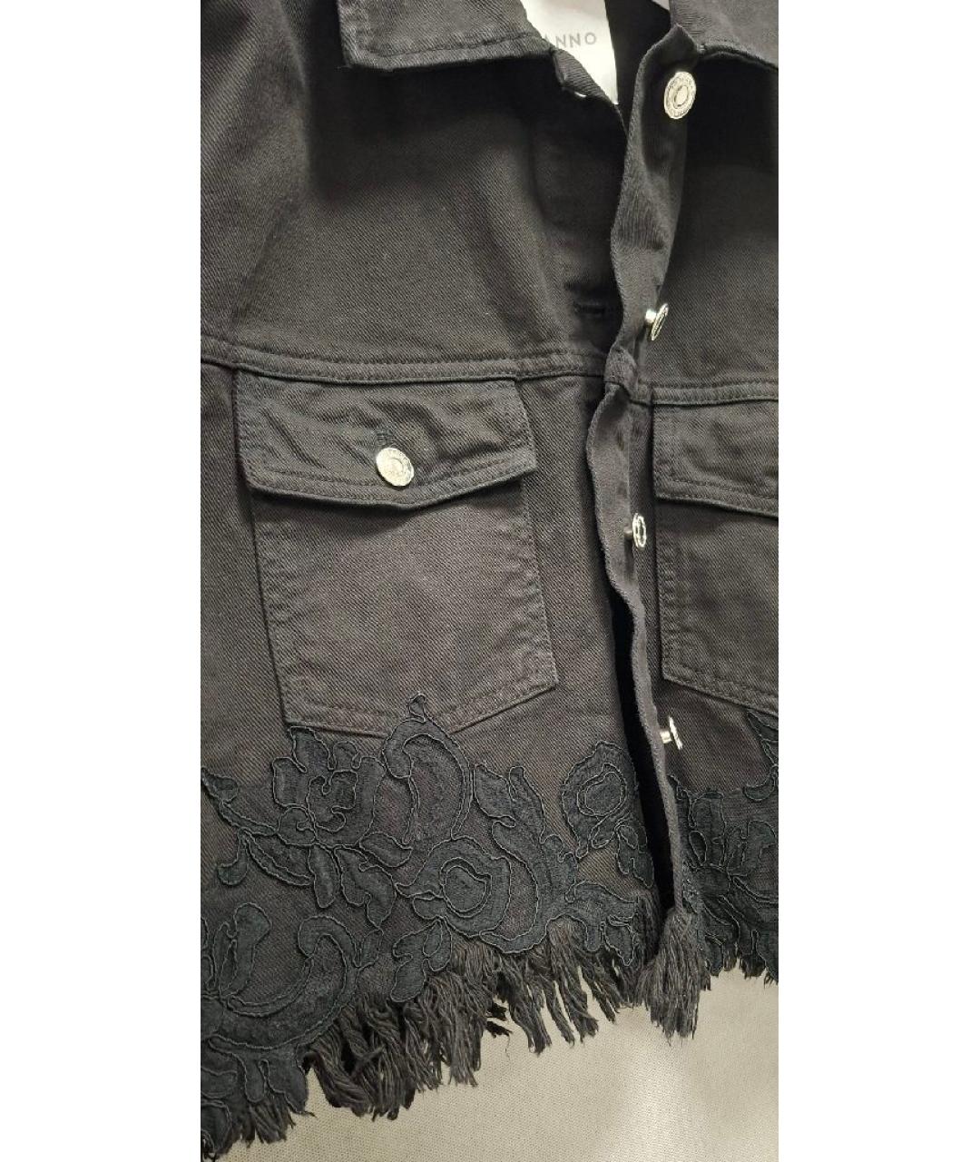 ERMANNO SCERVINO Черные хлопковые спортивные брюки и шорты, фото 6