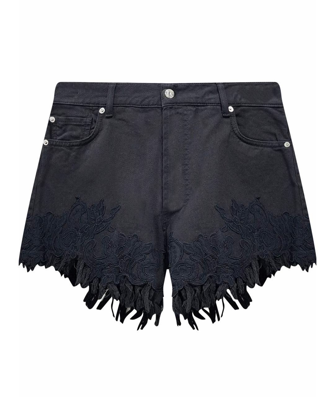 ERMANNO SCERVINO Черные хлопковые спортивные брюки и шорты, фото 1