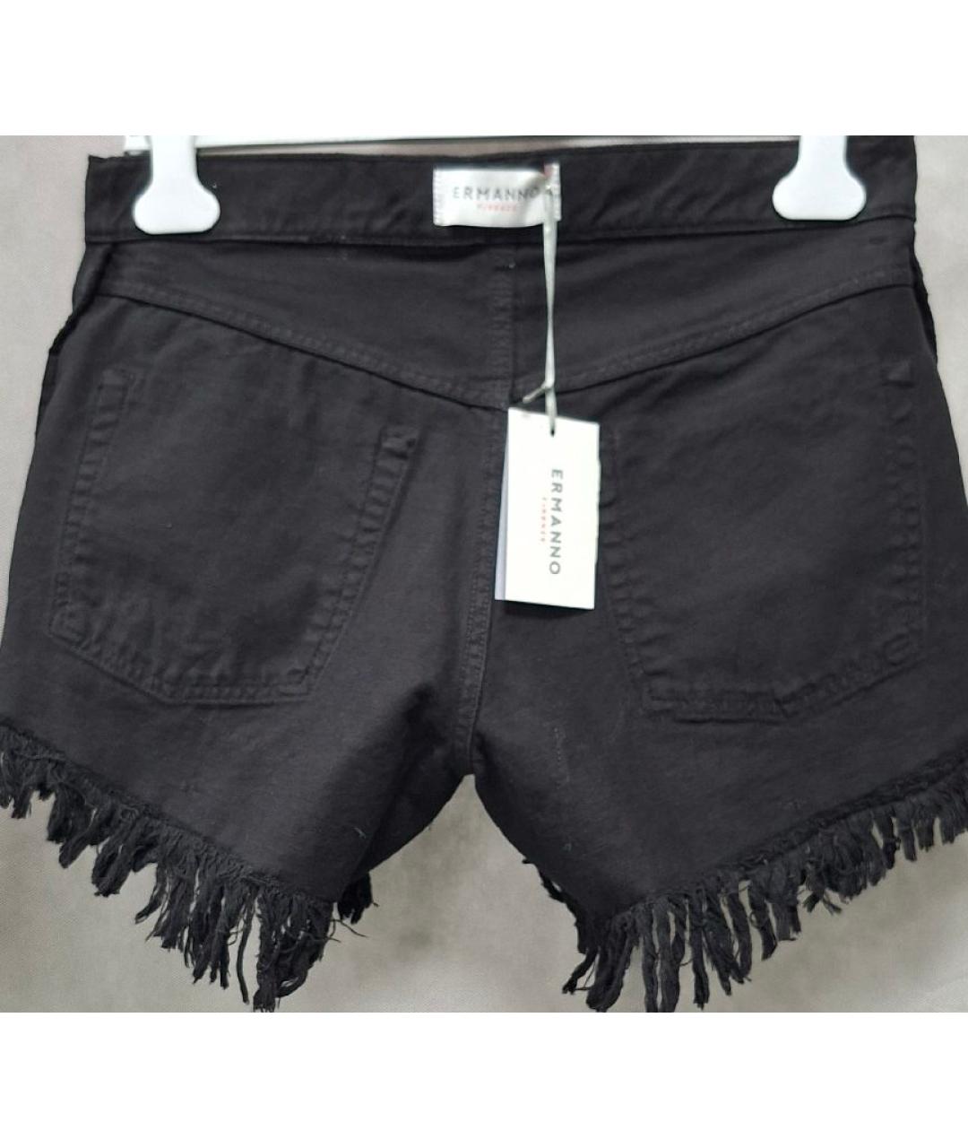 ERMANNO SCERVINO Черные хлопковые спортивные брюки и шорты, фото 3