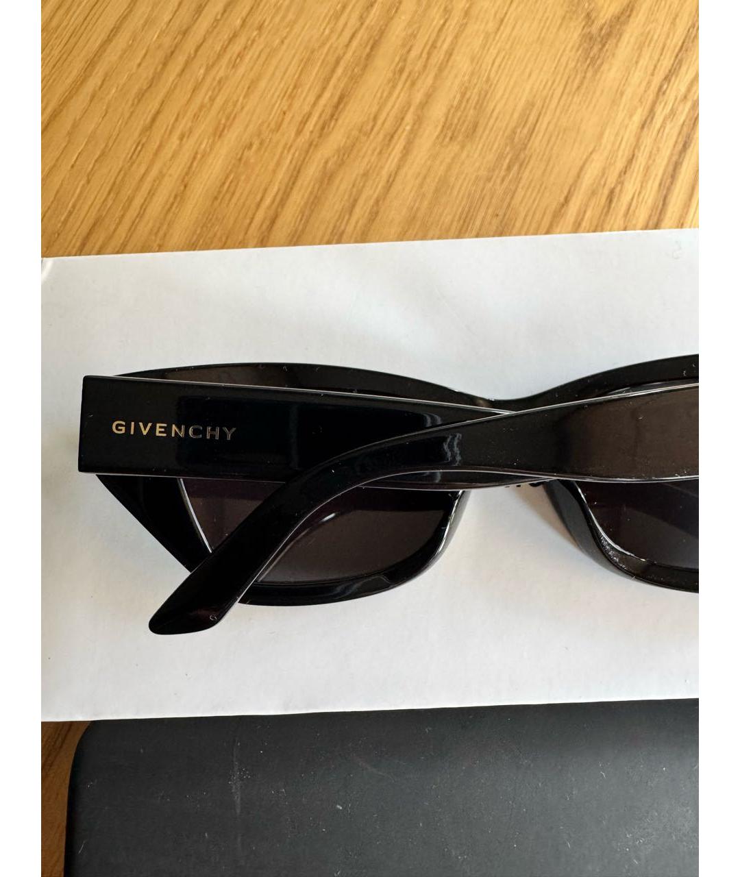 GIVENCHY Черные пластиковые солнцезащитные очки, фото 3