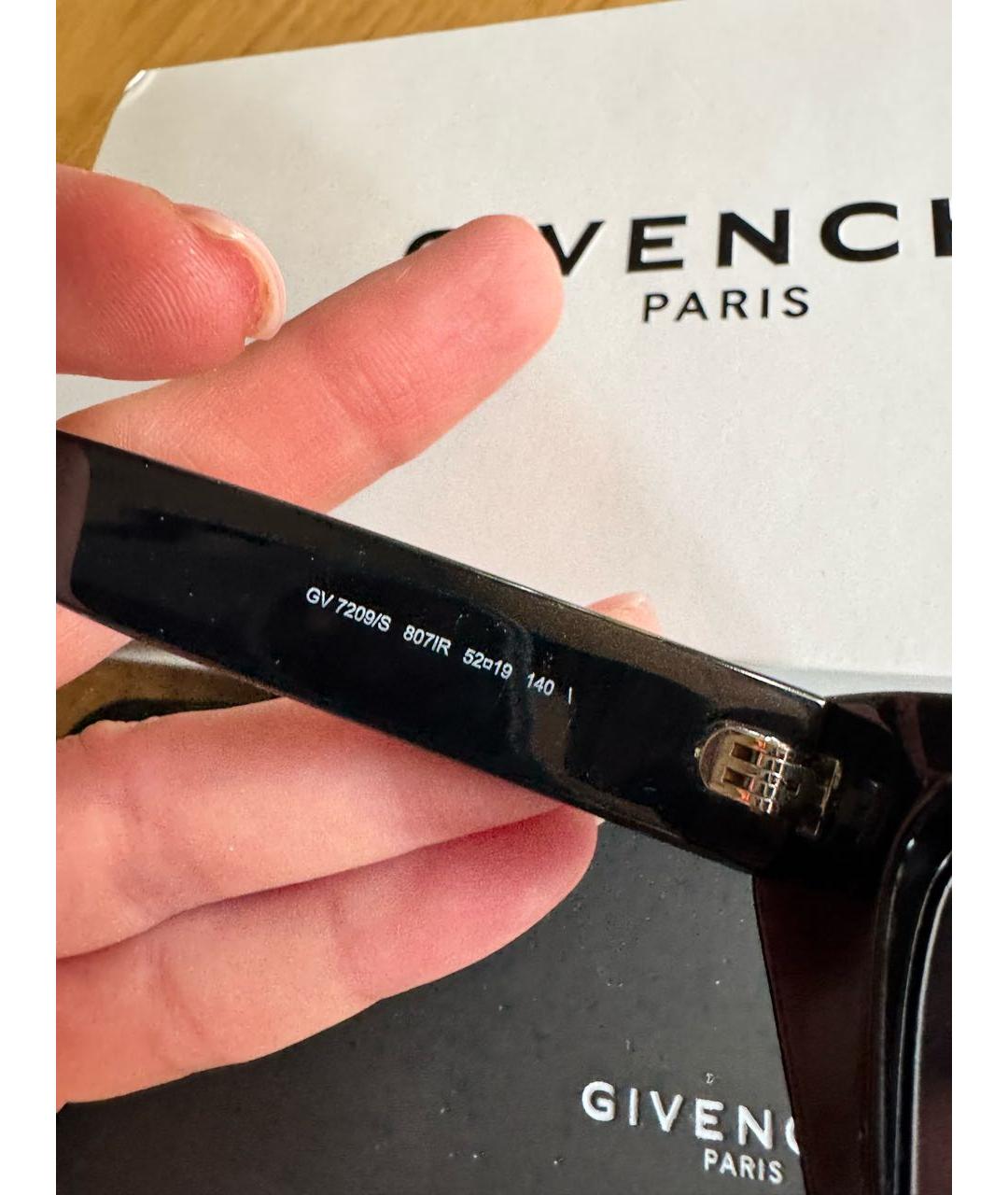 GIVENCHY Черные пластиковые солнцезащитные очки, фото 4