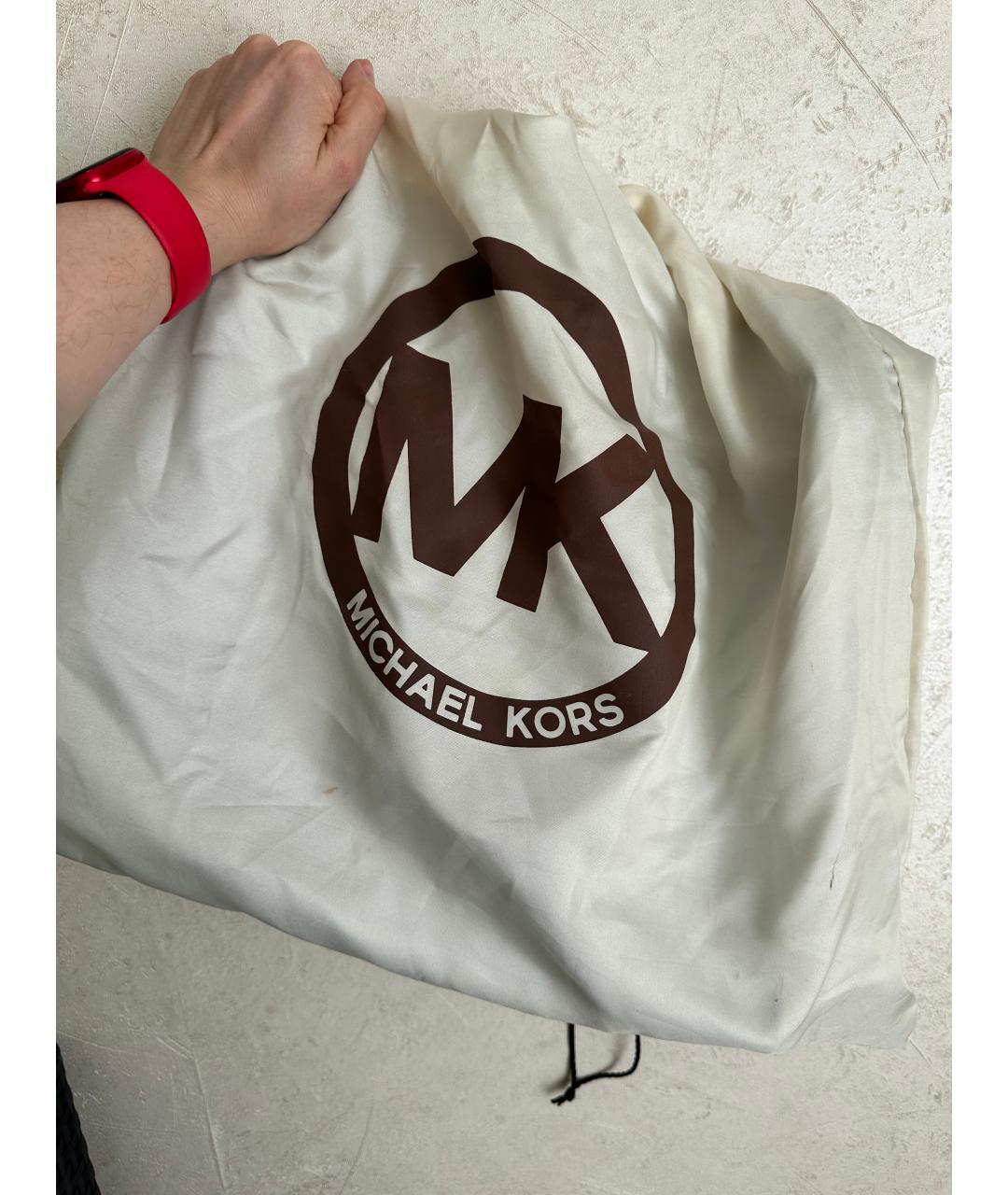 MICHAEL KORS Бирюзовая сумка через плечо из искусственной кожи, фото 5