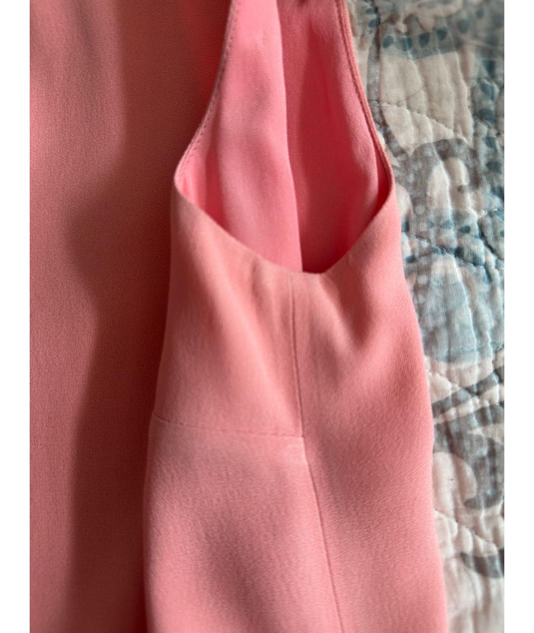 RED VALENTINO Розовое ацетатное коктейльное платье, фото 4