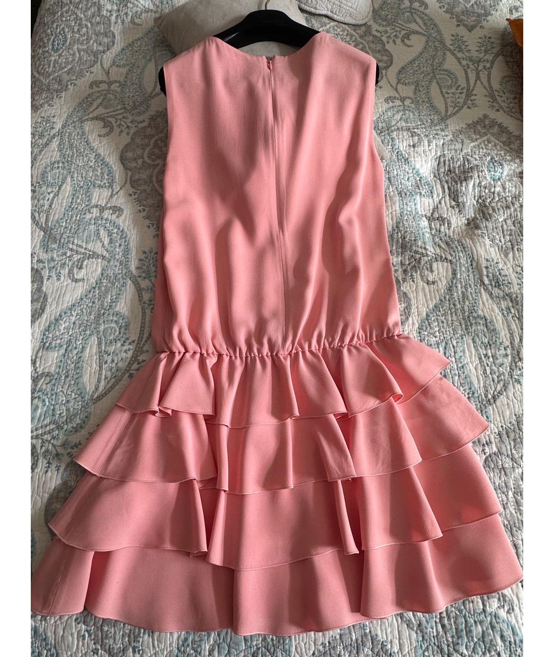 RED VALENTINO Розовое ацетатное коктейльное платье, фото 2