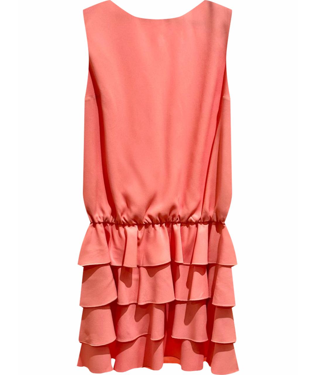 RED VALENTINO Розовое ацетатное коктейльное платье, фото 1